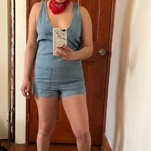 Denim Romper